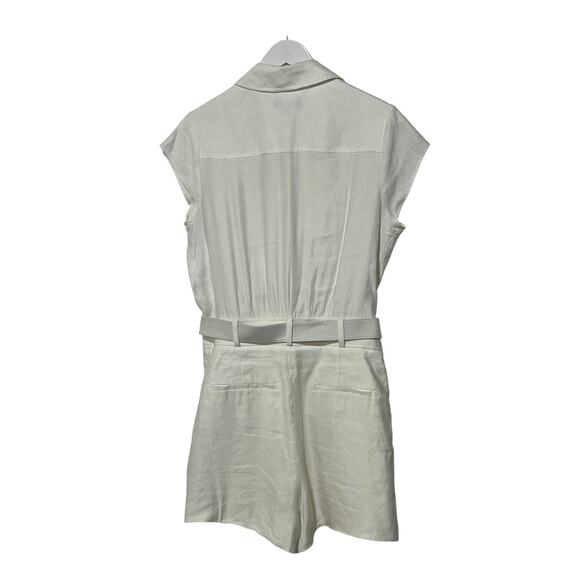 GENERATION LOVE WOMENS SIZE 10 LINEN BLEND MORGAN ROMPER WHITE - Picture 5 of 15